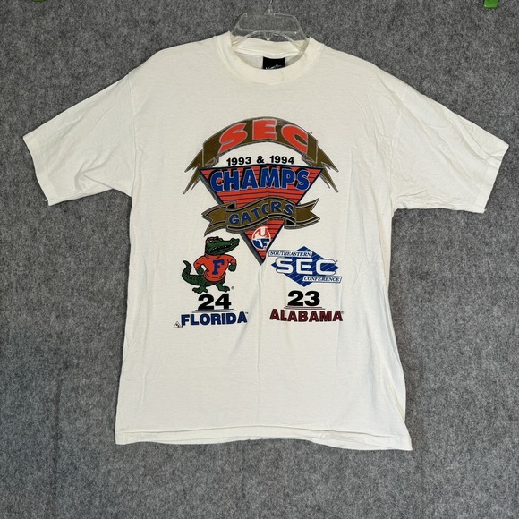 Vintage Florida Gators‎ SEC Champs T-Shirt Mens Large 1993 1994 Single Stitch - Picture 1 of 16